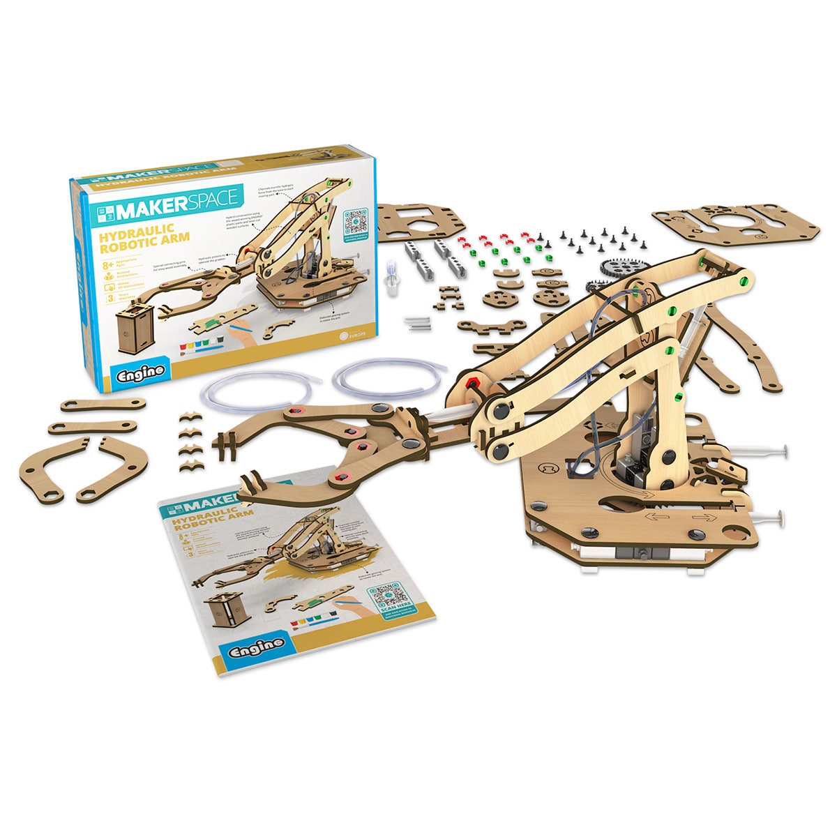 NE30758-ENGINO® MAKERSPACE: Hydraulic Robotic Arm