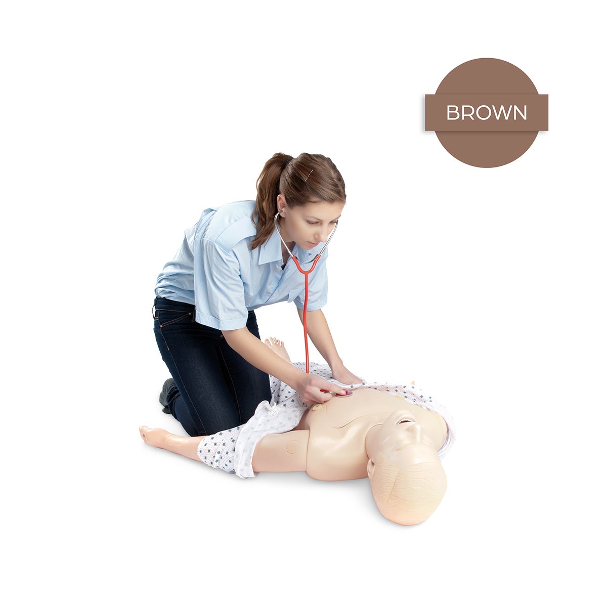 NE40210-Laerdal® Nursing Kelly Manikin Non-SimPad® Capable, Brown