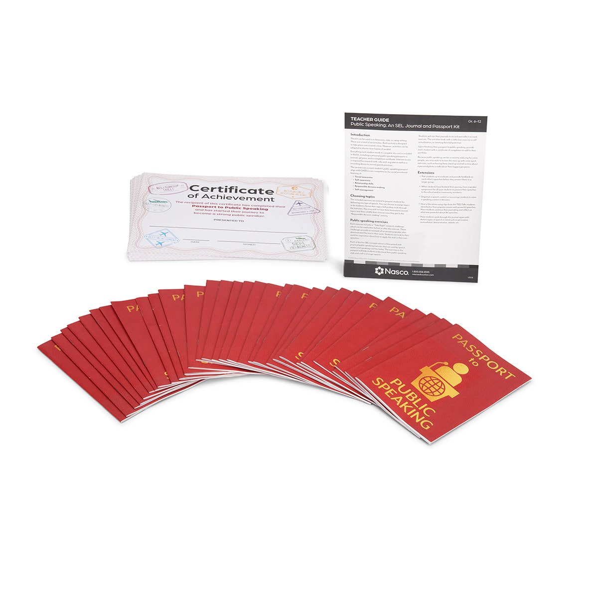 X0000NE40490-Nasco SEL Passport Kit for Grades 6–12 for Public Speaking