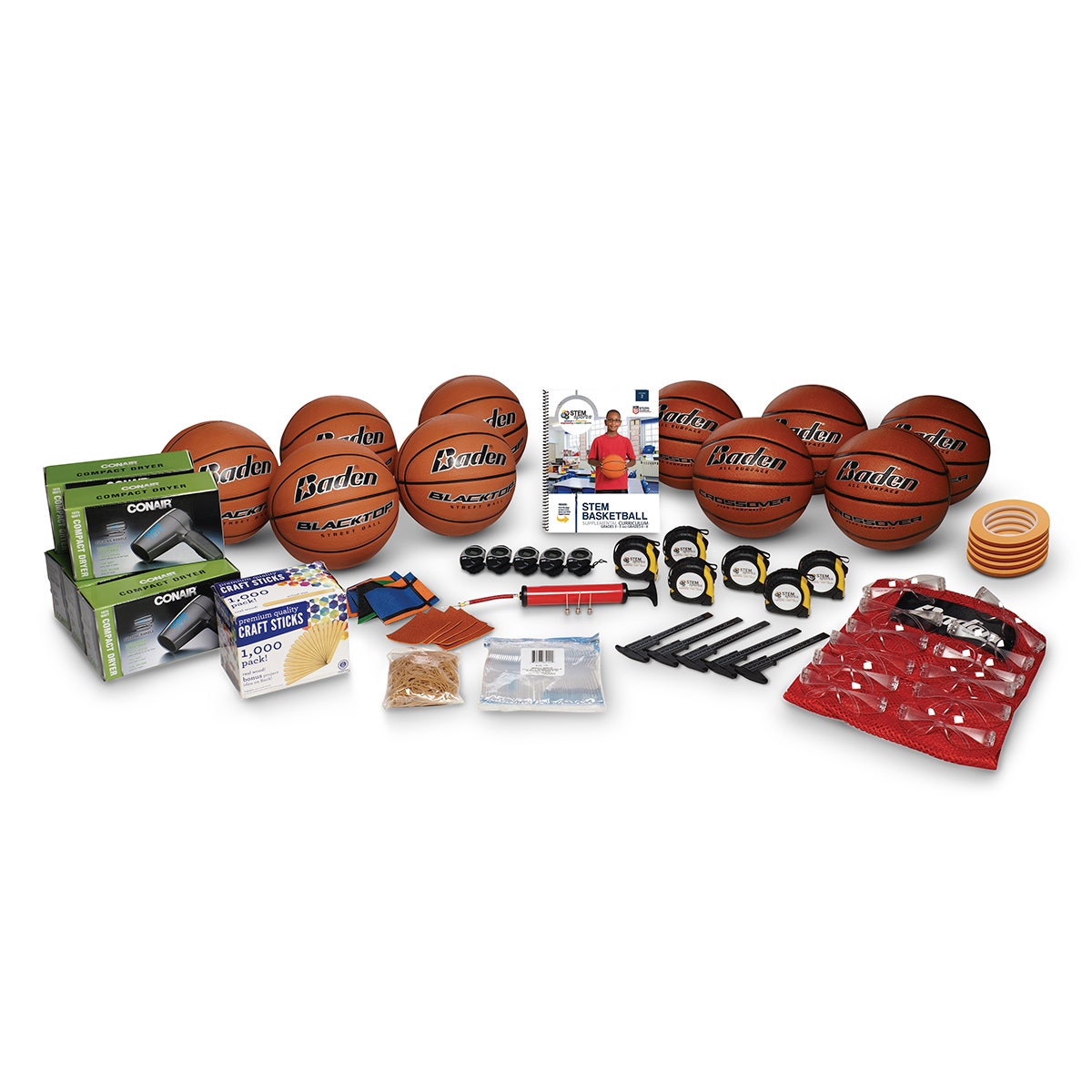 X0000NE40528-STEM Sports® Basketball Kits and Supplemental Curriculum for Grades 3–5 & 6–8