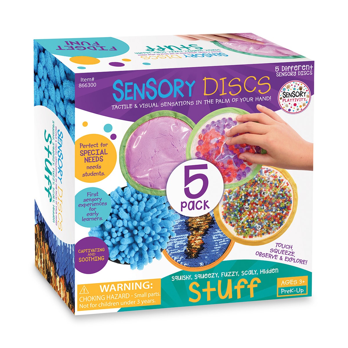 NE40585-Teacher Created Resources® Sensory Discs - 5 Pack