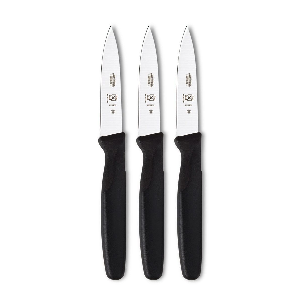 NE40588-Mercer® Millennia® Slim Paring Knives - 3 in. - Set of 3