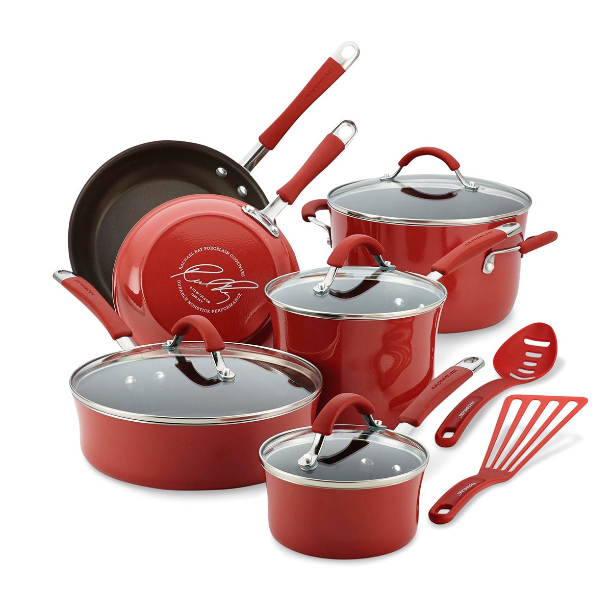 X0000NE40627-Rachael Ray® Cucina Nonstick Cookware Sets - 12 Piece