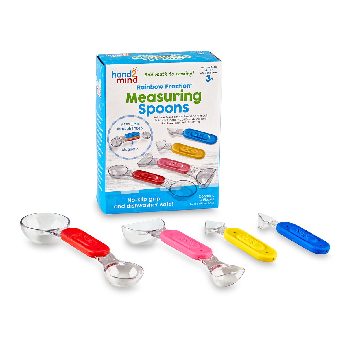 NE40635-Learning Resources® Rainbow Fraction® Measuring Spoons