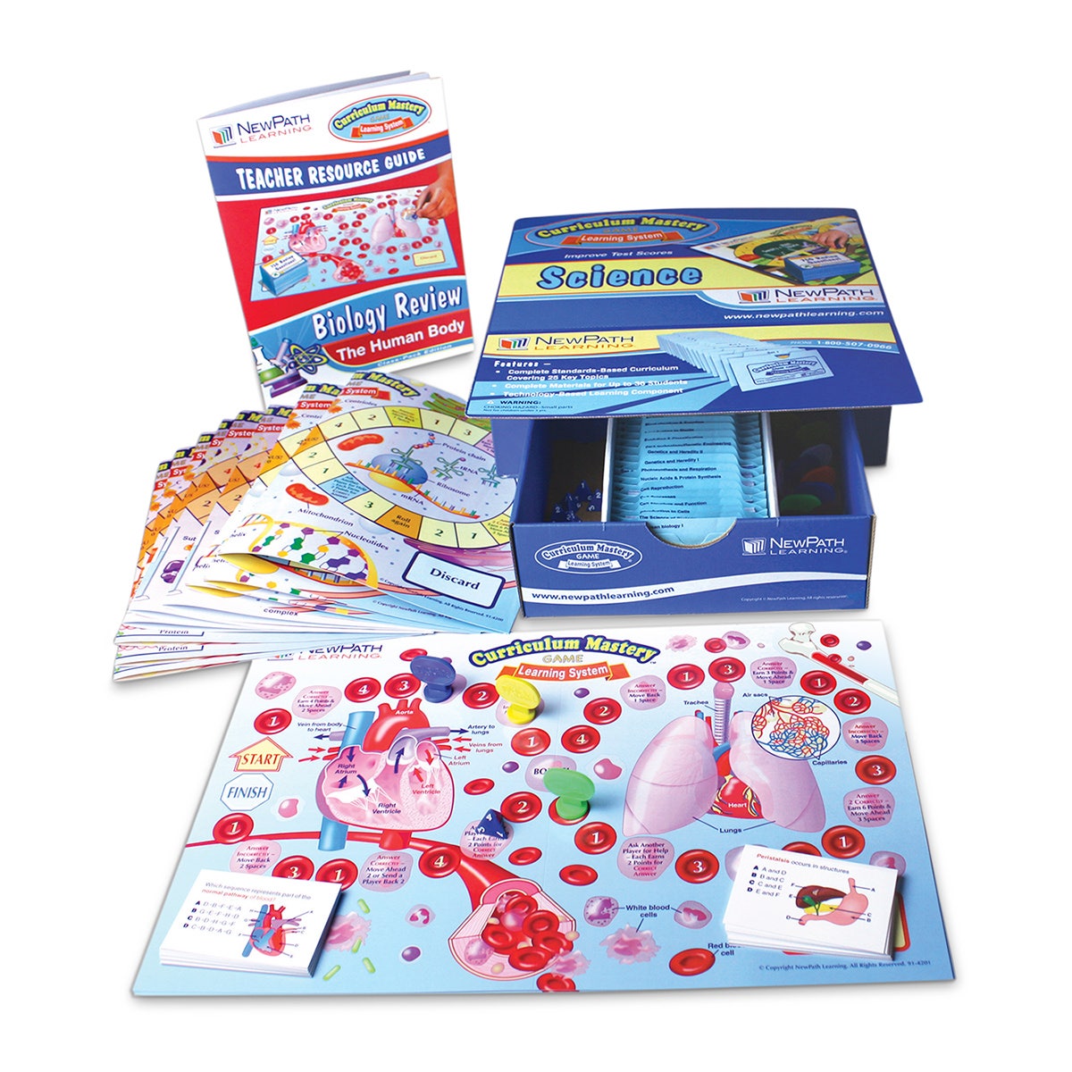 NE40658-NewPath Learning® Biology & the Human Body Curriculum Mastery® Game - Class Pack Edition