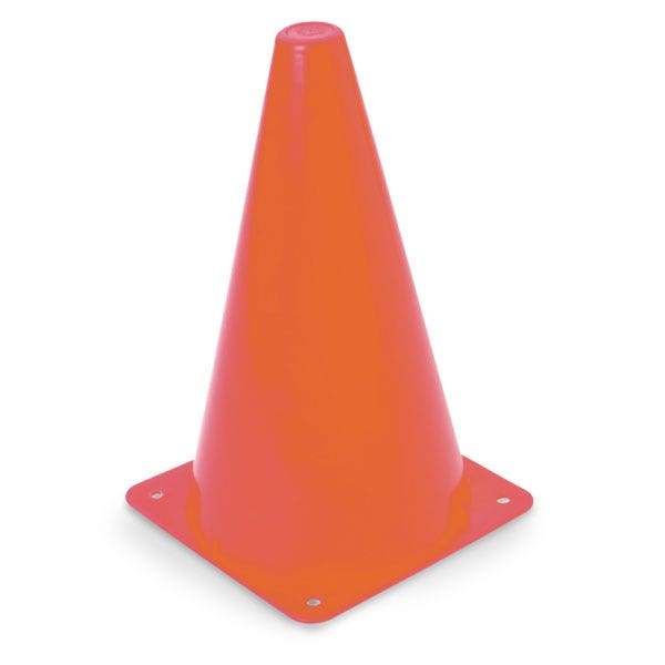 PE00345-High Visibility Orange Cone - 9 in.