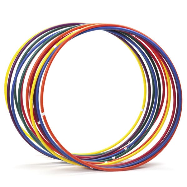 PE00406-36 in. Economy Plastic Hoops - One Dozen