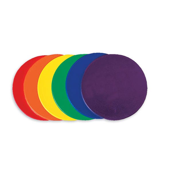 PE03572-5 in. Poly Spots - 6-Color Set