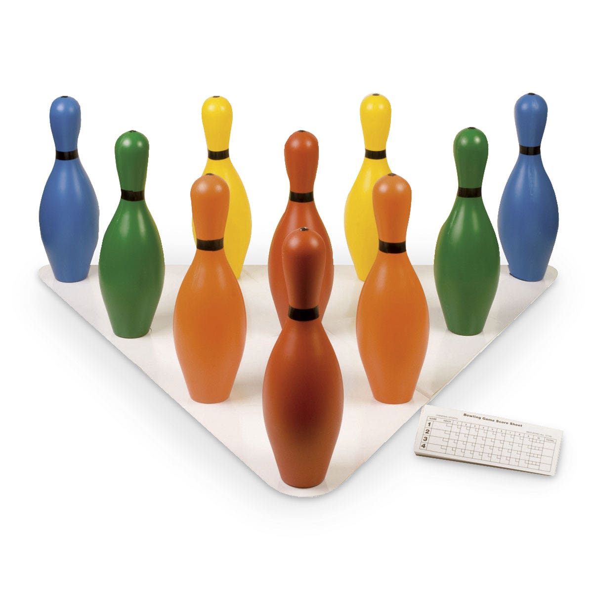 PE06512-Multicolor Plastic Bowling Pin Set