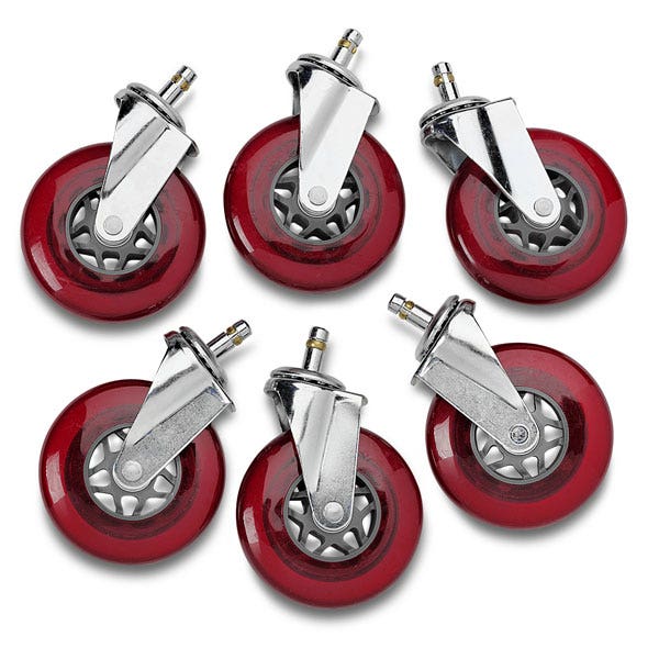 PE07543-4-Pack of Casters for Cosom® by Cramer Fast Trak Scooter Boards