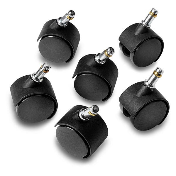 PE07544-6-Pack of Casters for Cosom® by Cramer Connect-A-Scooters®