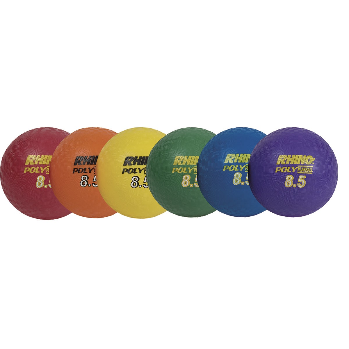 PE07685-RHINO Poly Playground 8-1/2 in. Balls - Set of 6