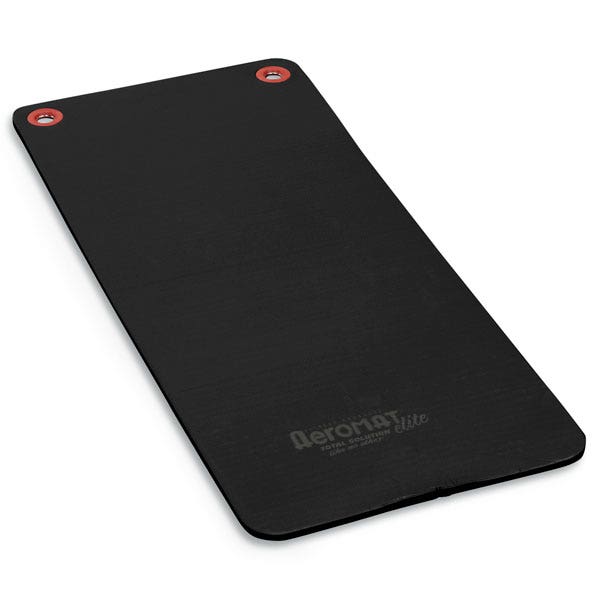 PE08062-Aeromat™ Elite Workout Mats with Eyelets - Black, 1/2 in. x 20 in. x 48 in.