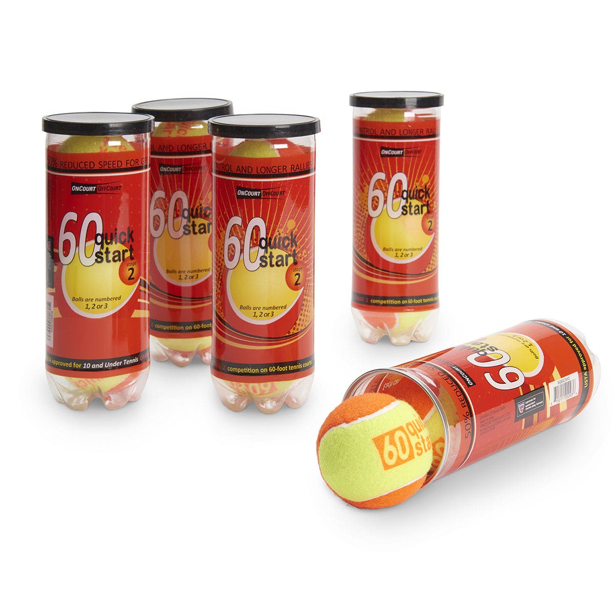 PE08579-Quick Start 60 Orange Balls (60-ft. Court)