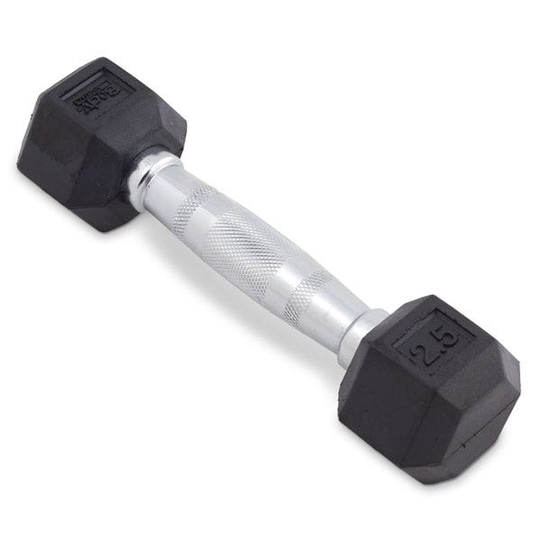 PE08923-Body Sport® Rubber Encased Hex Dumbbell