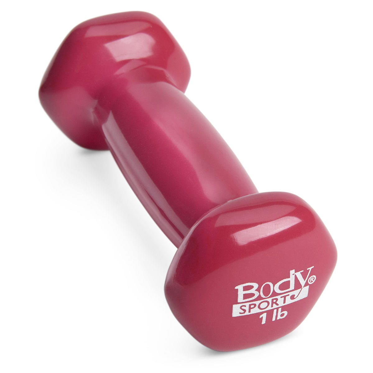 PE08924-Body Sport® Vinyl Dumbbell - 1 lb. - Hot Pink