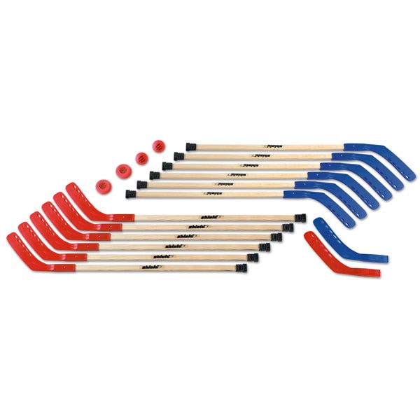 PE08985-Shield® Middle School Wood Hockey Set - 42 in. Basic, Indoor