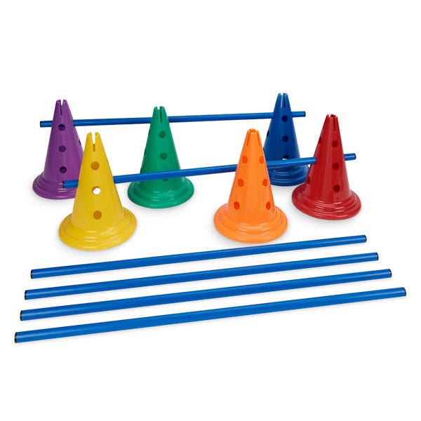 PE09253-Nasco Cones with Poles - Set of 6