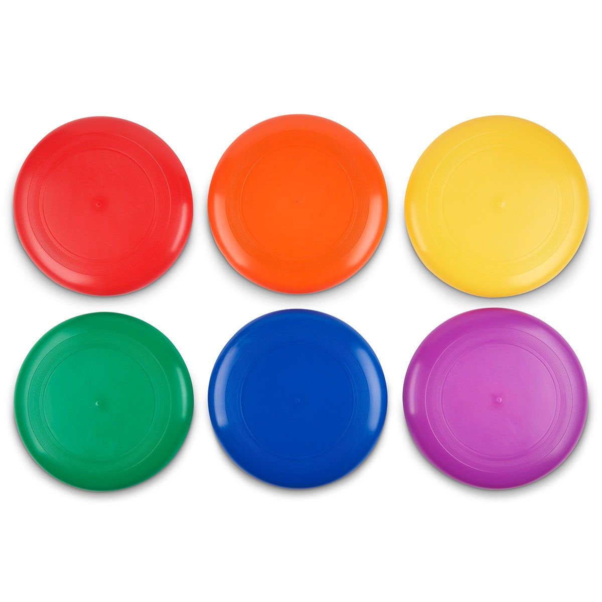 PE09760-Nasco Heavyweight Flying Discs - 11 in. Diameter - 200 g - Set of 6