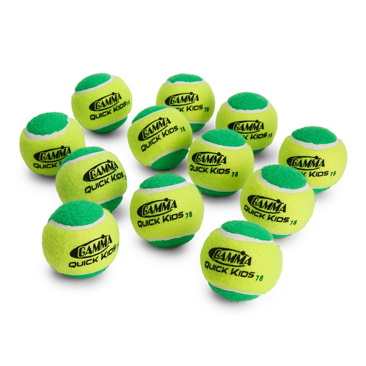 PE09974-Gamma Quick Kids™ 78 Tennis Balls - Bag of 12