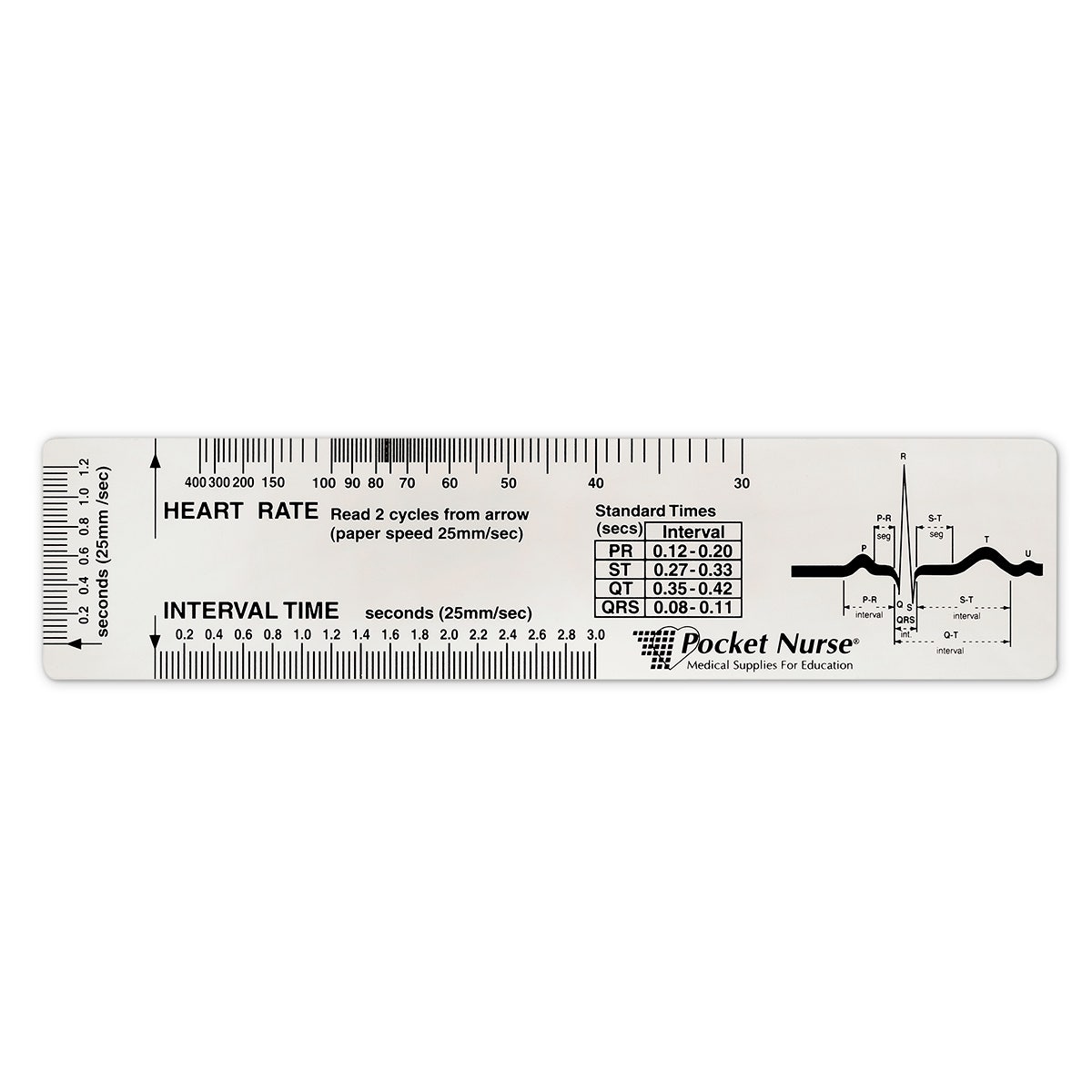 PN01321-EKG Ruler - Clear