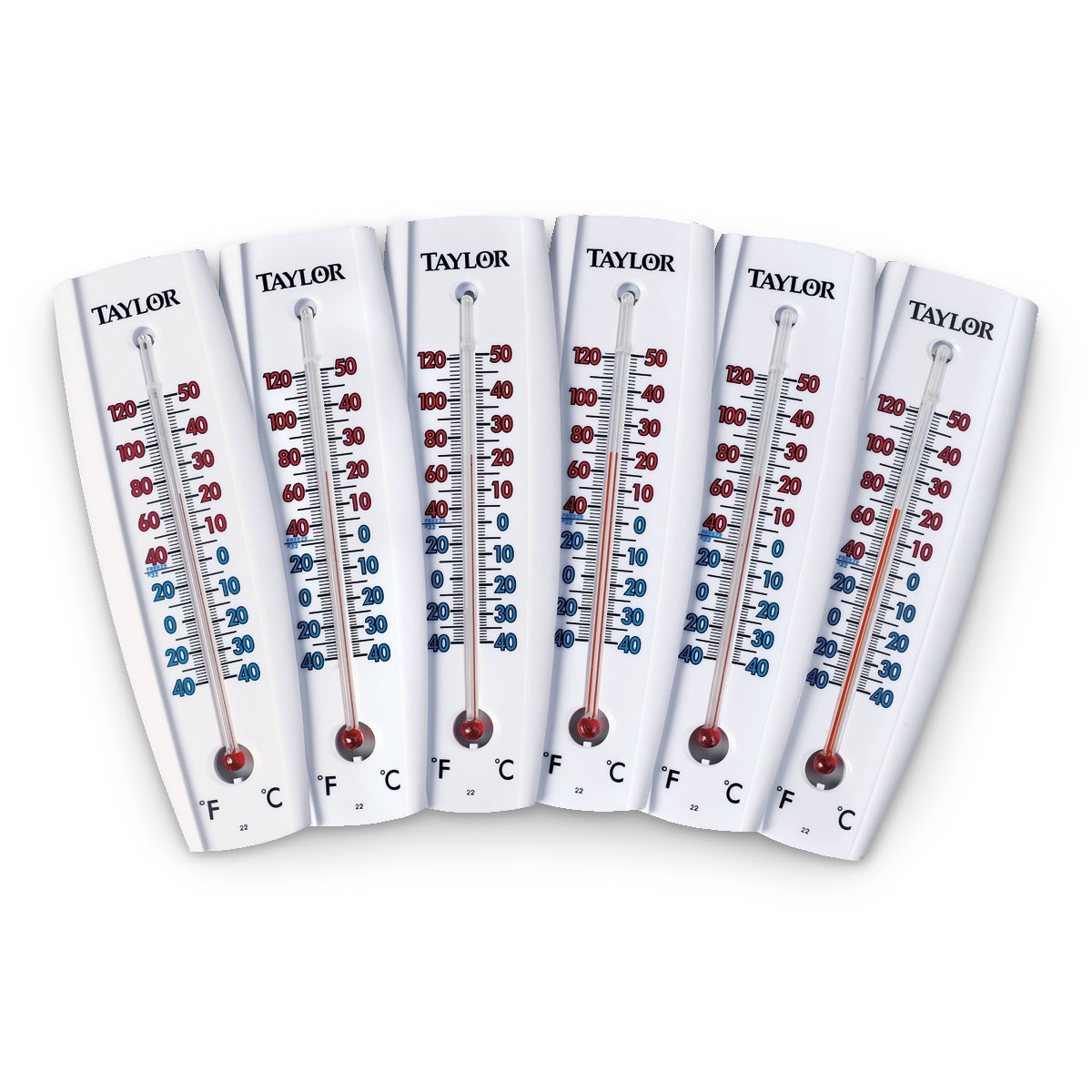S01034-Taylor® Weather Thermometers, Set of 6