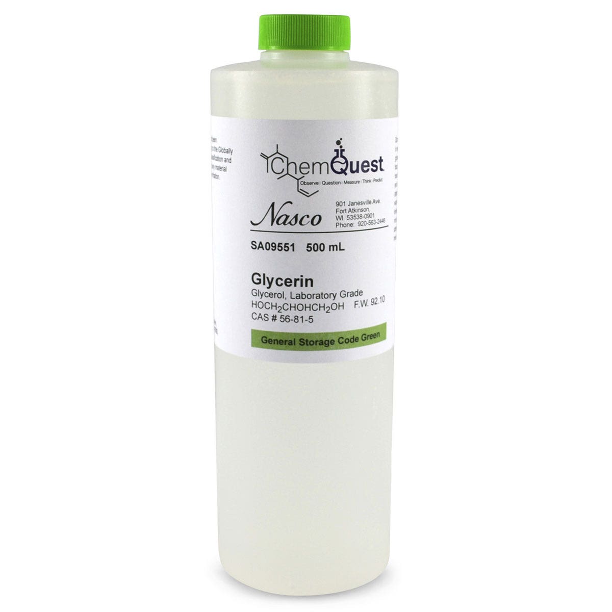 SA09551-Glycerin (Glycerol) - 500 ml, Lab