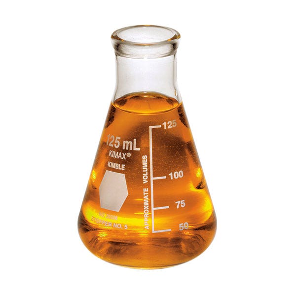 X0000SB14070-Flasks, Erlenmeyer, Narrow Mouth - KIMBLE KIMAX
