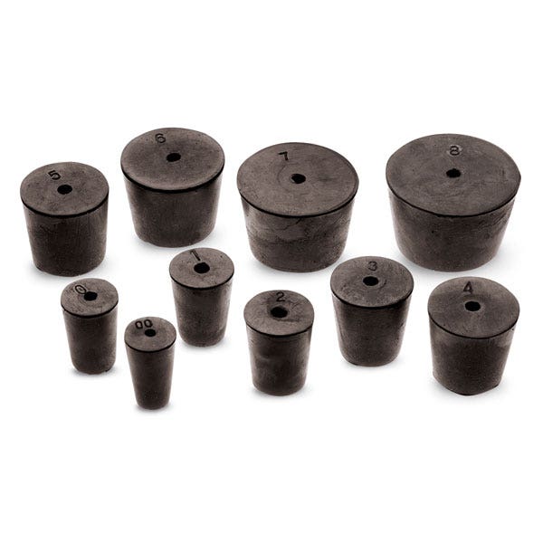 SB08226-Rubber Stopper Assortment - 1 lb. One-Hole