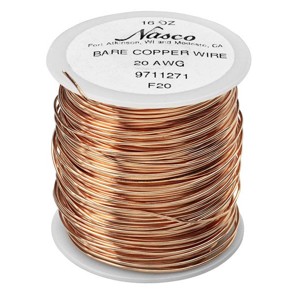SB10511-Series 2000 Type (BC) Bare Copper Bus Bar Wire - 1-lb. Spool, 20-Gauge (320 ft.)