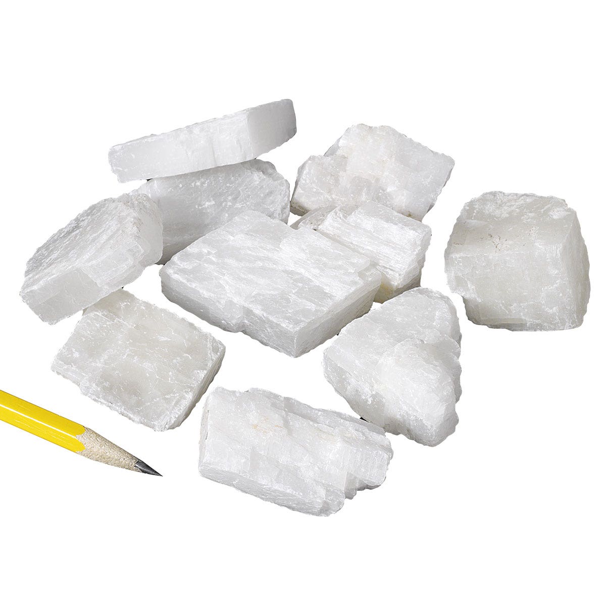 SB10587-Calcite (Rhombohedral Cleavage Pieces) - Bag of 10 (3 cm x 4 cm Specimens)