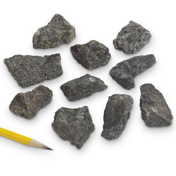 SB10638-Gabbro - Bag of 10 (3 cm x 4 cm Specimens)