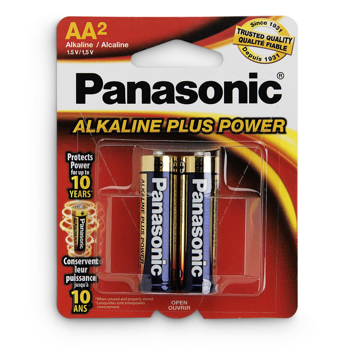 SB10828-AA Alkaline Plus Power Batteries - Pack of 2