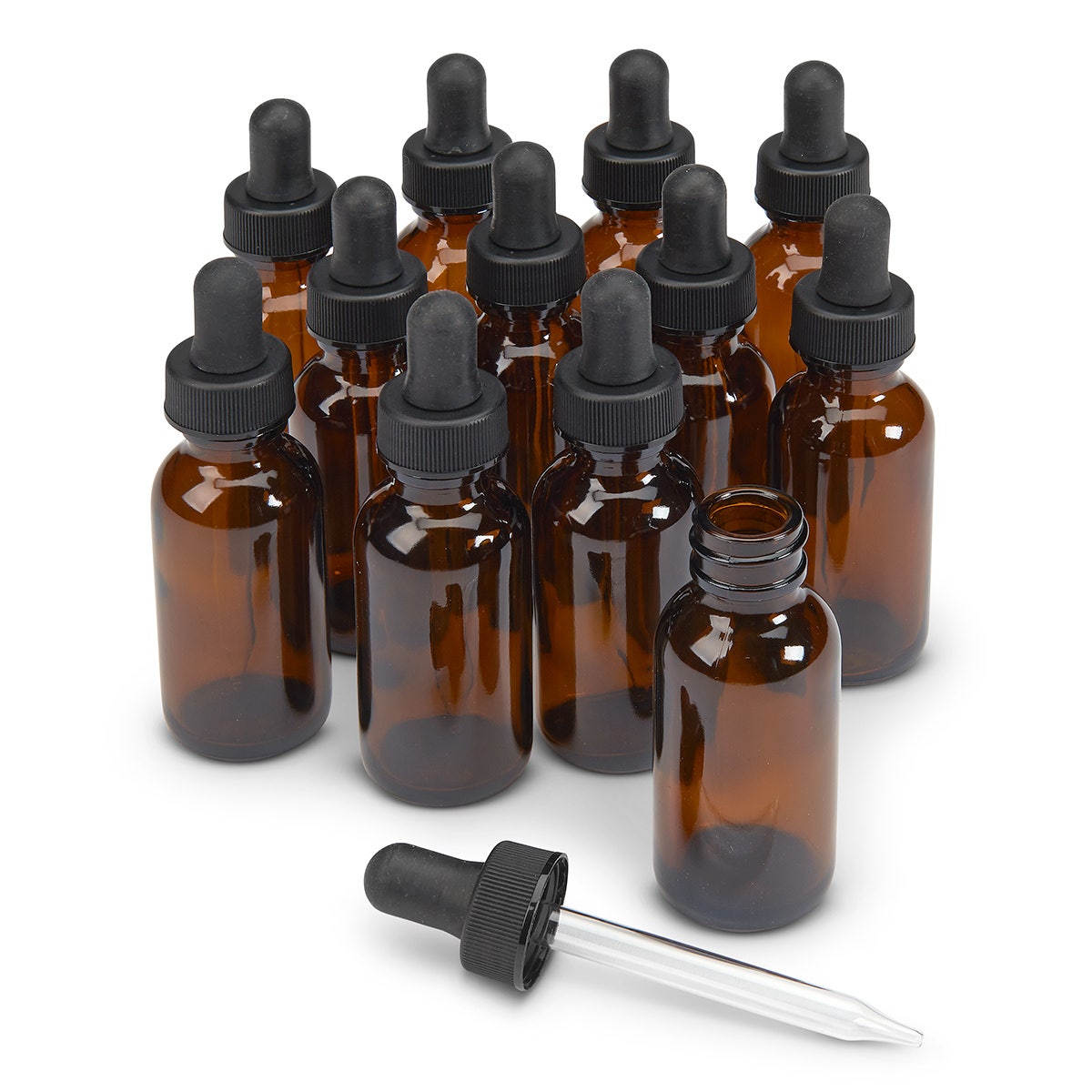 SB13996-Amber Dropping Bottle - Round