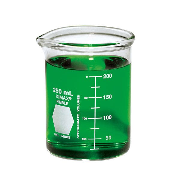 X0000SB14062-Heavy-Duty Beakers, Glass, Low Form