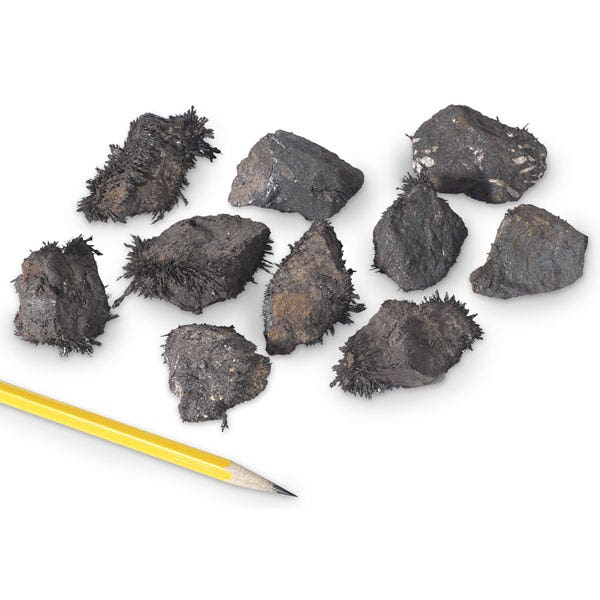 SB14213-Magnetite (Lodestone, Strongly Magnetic) - Bag of 10 (3 cm x 4 cm Specimens)