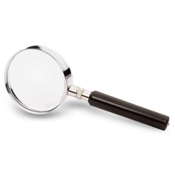 X0000SB16440-Round Glass Magnifier with Chrome Rim