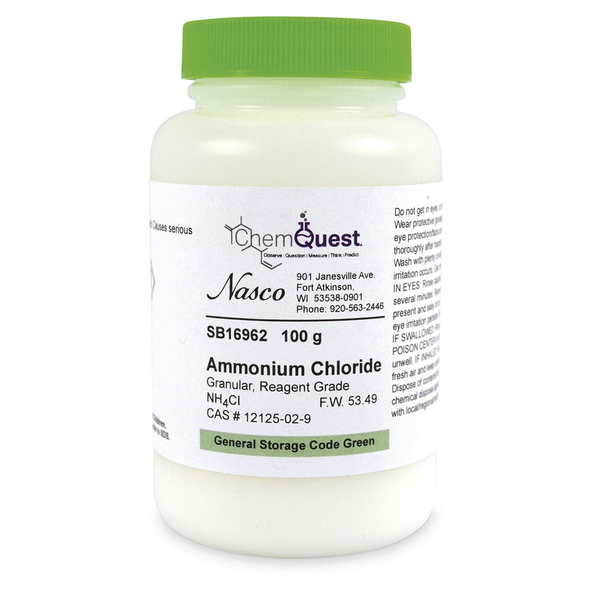 SB16962-Ammonium Chloride - 100 g, Reagent ACS