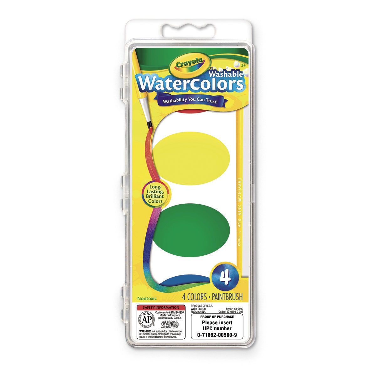 SB19377-Crayola® Jumbo Washable Watercolors