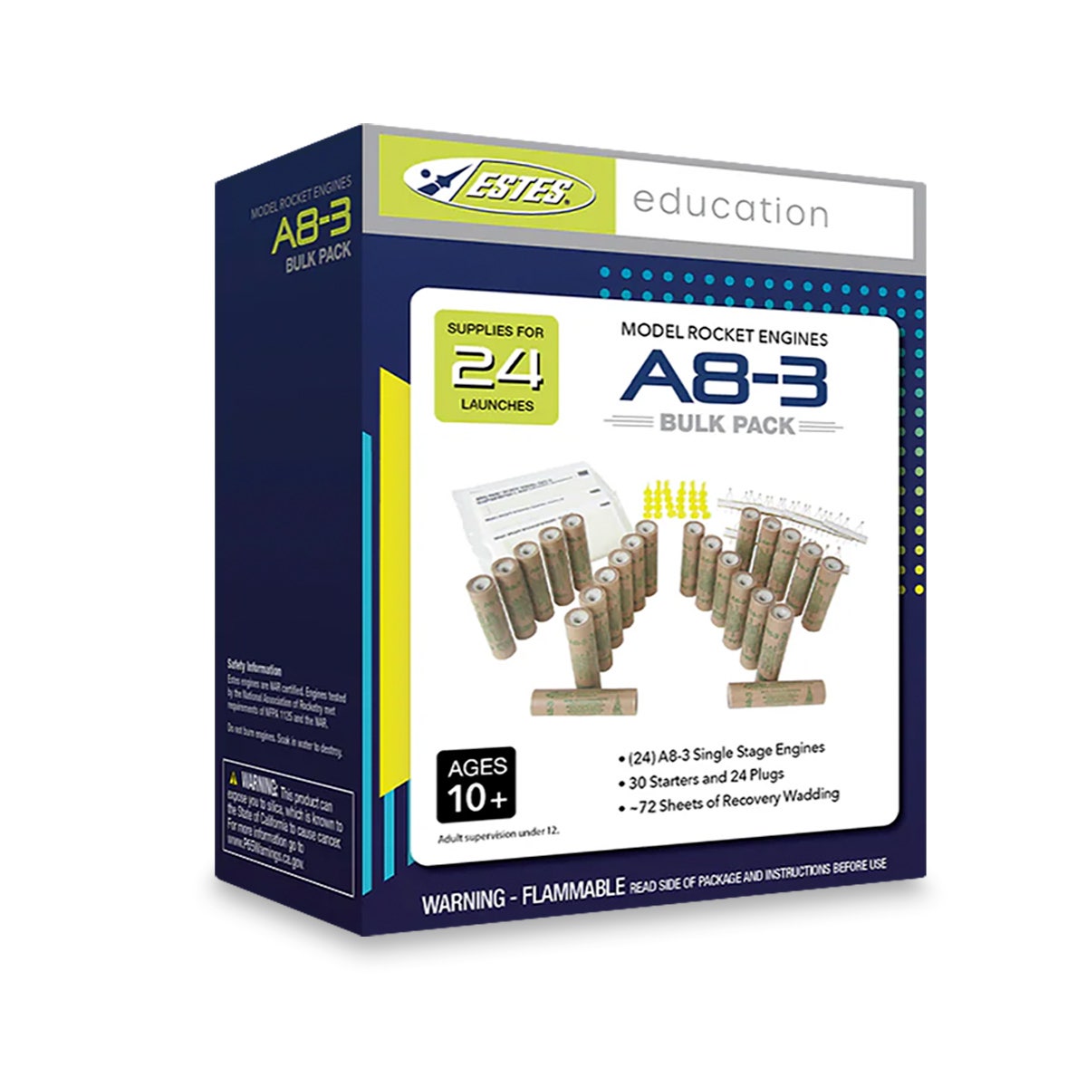 SB22587-Estes® Model Rocket Engine Bulk Pack - A8-3