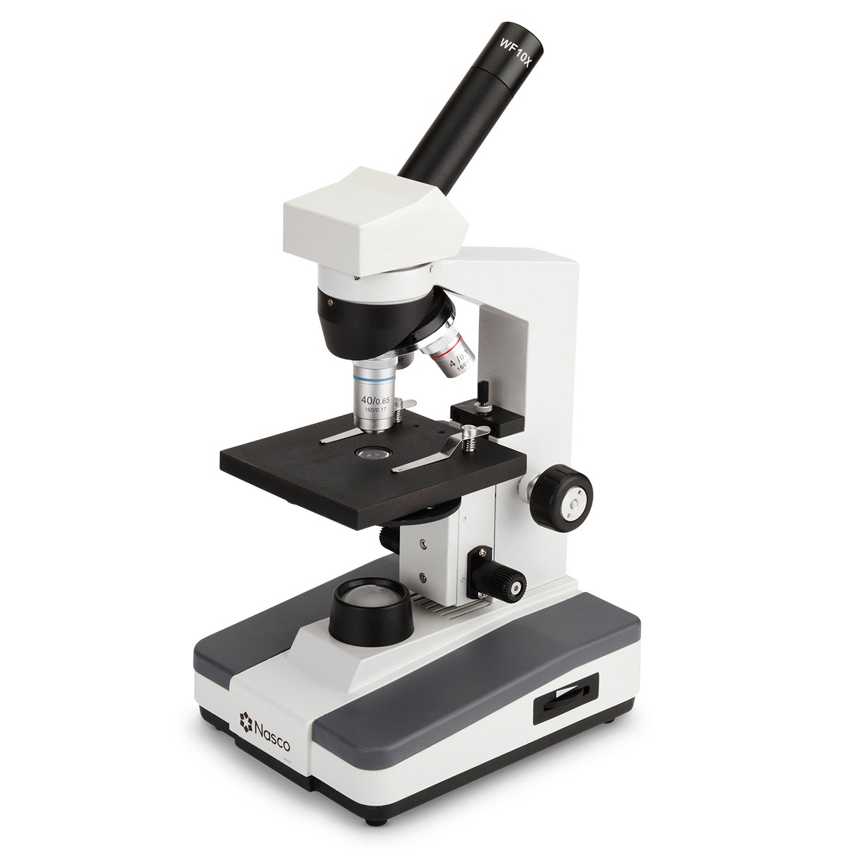 SB25253-Nasco High School Microscope, Monocular/0.65 NA Condenser