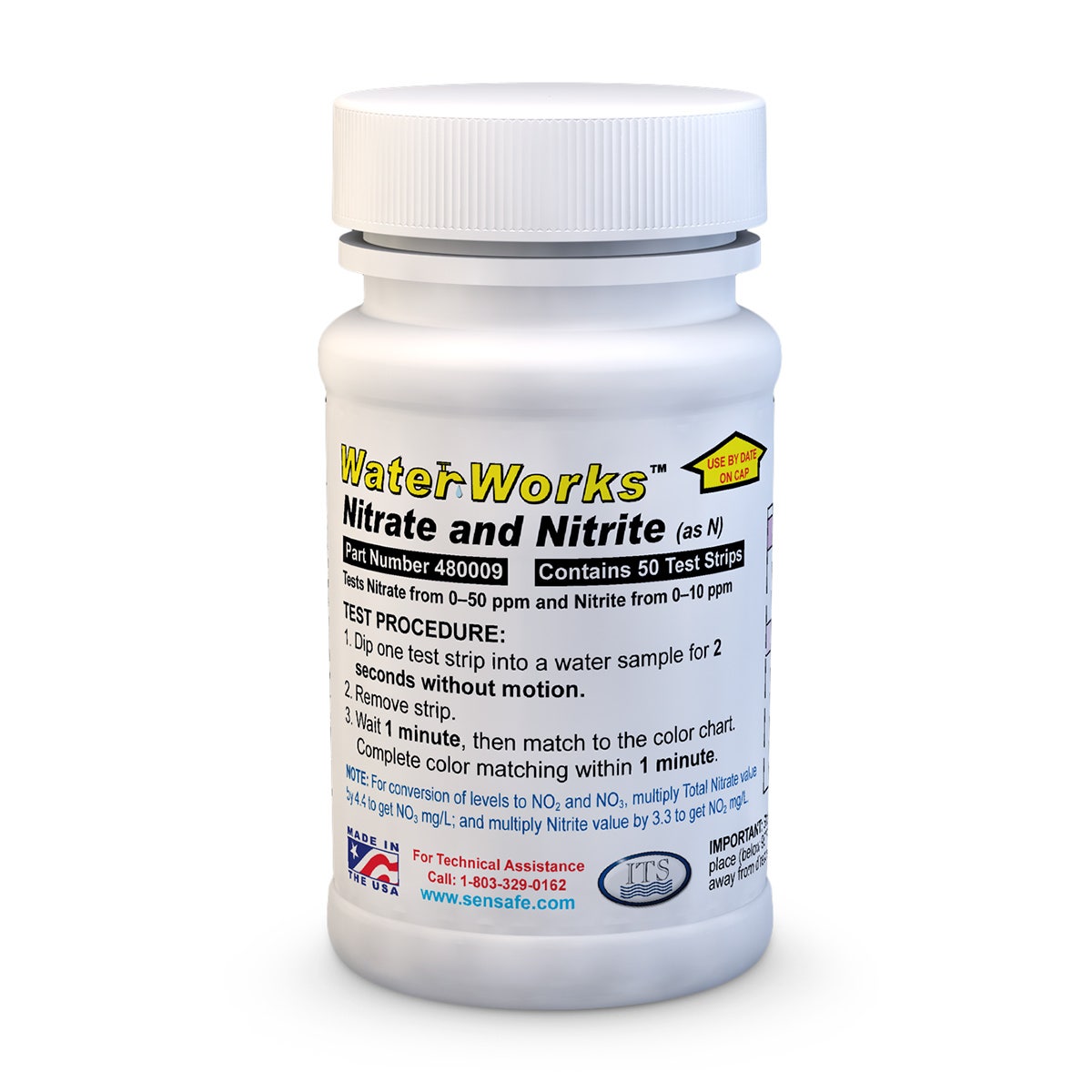 SB27487-WaterWorks™ Nitrate/Nitrite Water Quality Test Strips - Pkg. of 50