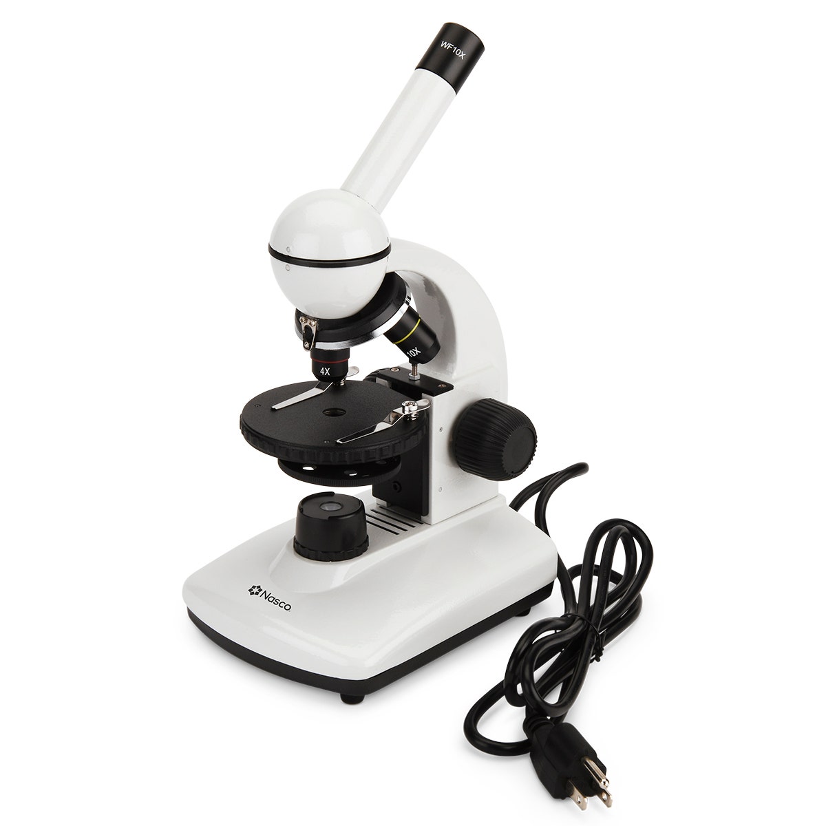 SB27572-Nasco Elementary Compound Microscope with 360° Rotatable Head (LED Corded Illumination)