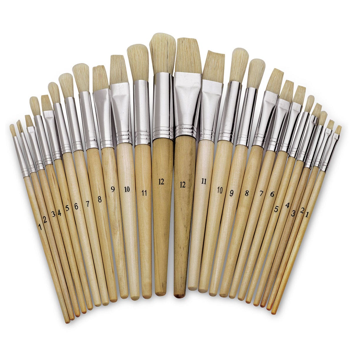 SB29650-Children’s Paintbrush Assortment - 24 Brushes