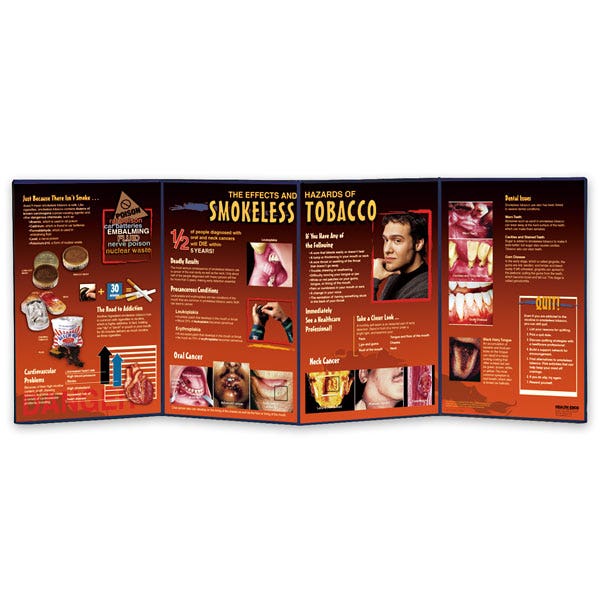 SB29763-Smokeless Tobacco Folding Display - 58 in. x 22-1/2 in.