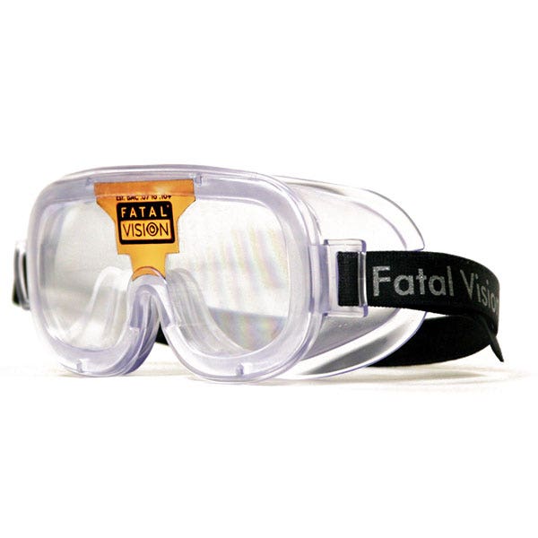 SB29811-Fatal Vision® Bronze Label Clear Goggles