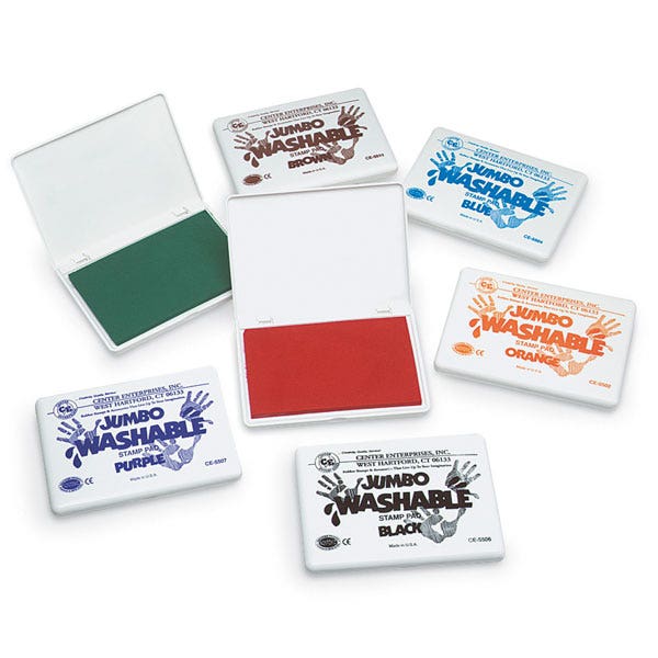 SB32356-Jumbo Washable Stamp Pads - Set of 7