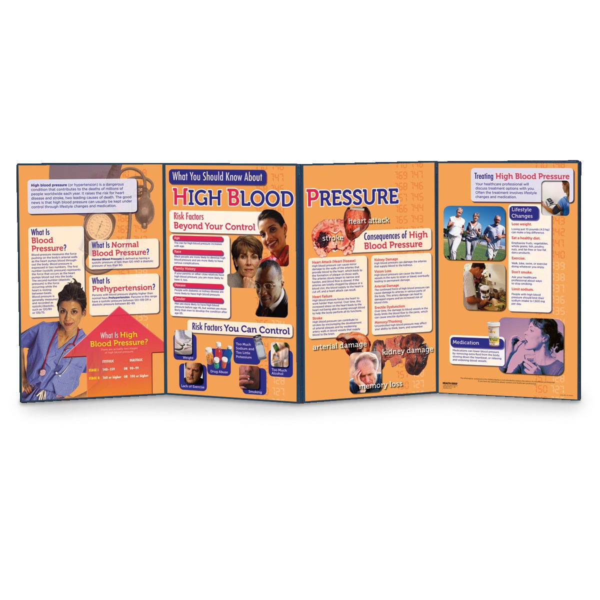 SB34581-What You Should Know About High Blood Pressure Folding Display - 58 in. x 22-1/2 in.