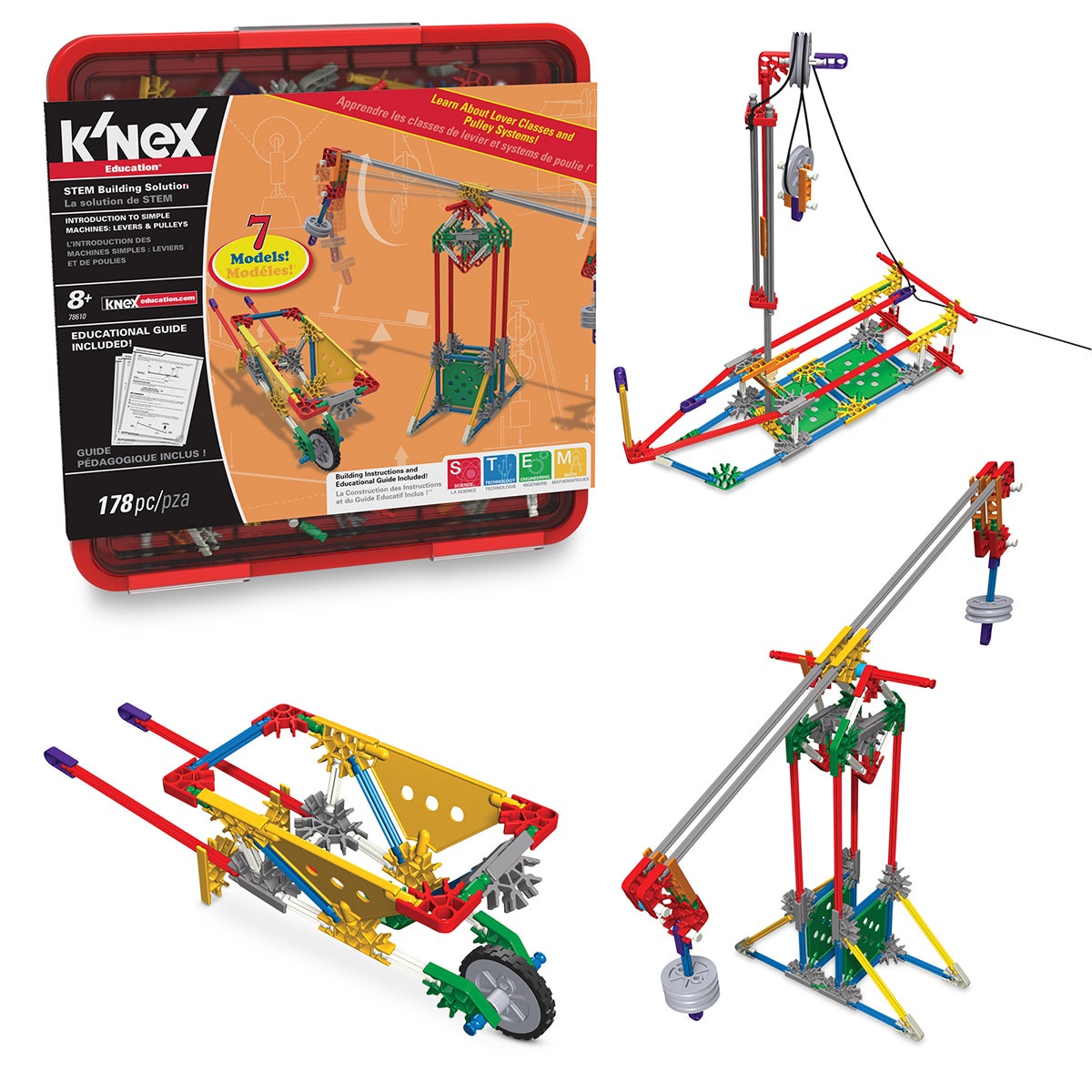 SB36650-K’NEX® Education Intro to Simple Machines: Levers and Pulleys Set