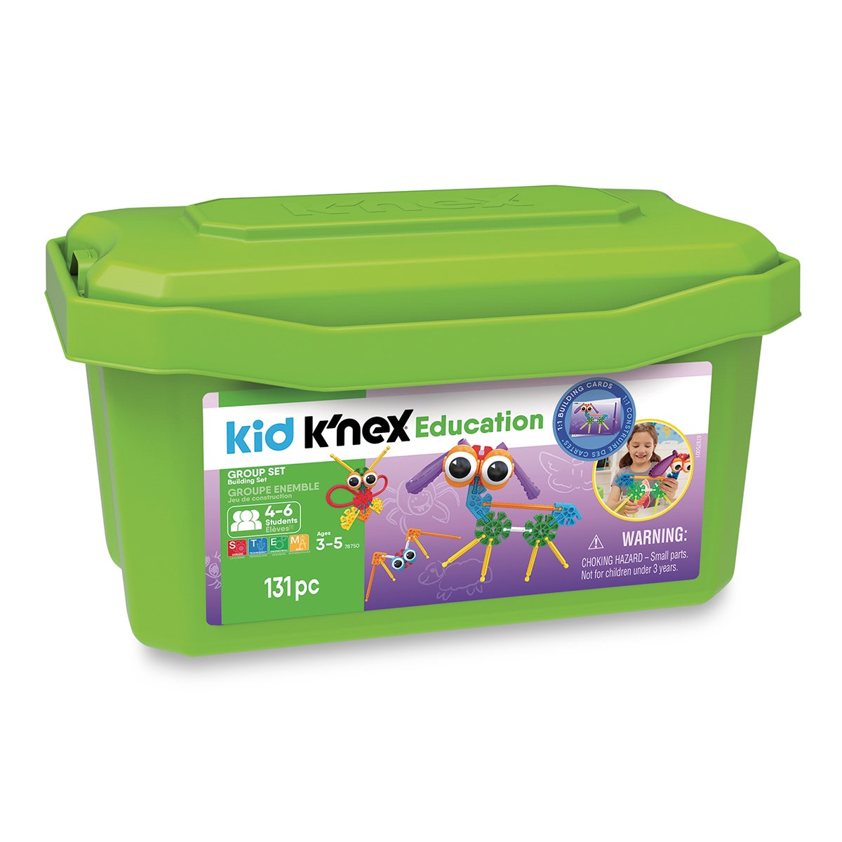SB38340-K’NEX® Kid Education Group Set - 131 Pieces
